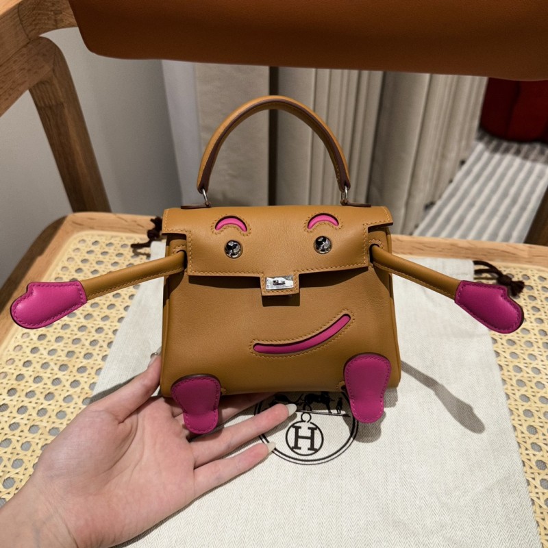 Handbags Hermes Kelly doll size:25 cm