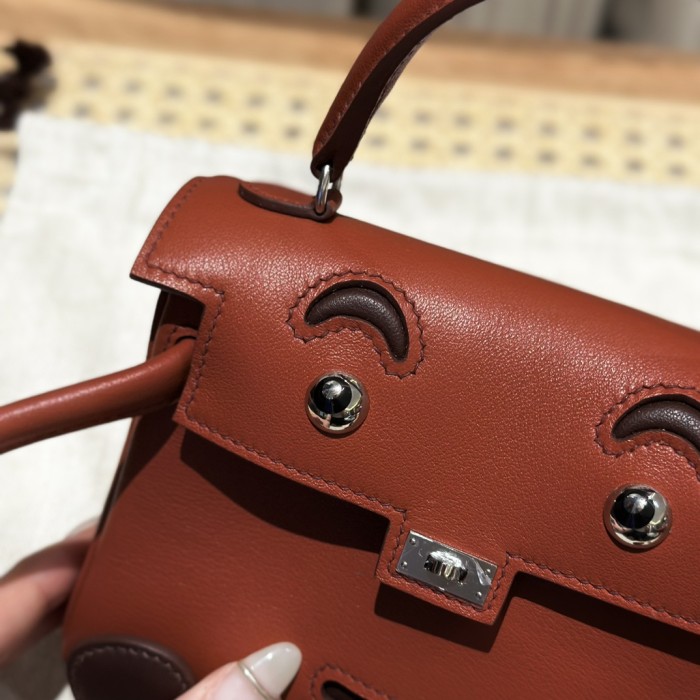 Handbags Hermes Kelly doll size:19 cm