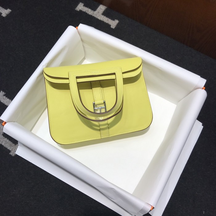 Handbags Hermes Halzan size:22 cm