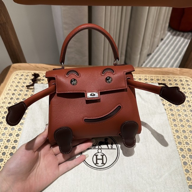 Handbags Hermes Kelly doll size:19 cm