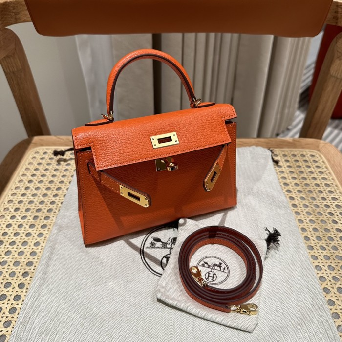 Handbags Hermes mini Kelly size:19 cm