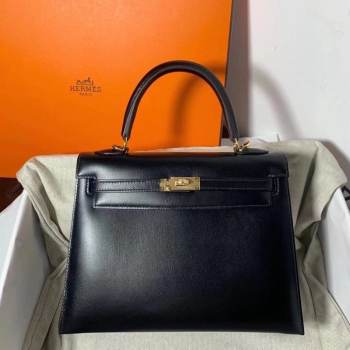 Handbags Hermes Kelly Box size:25 cm