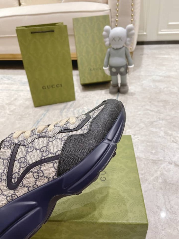 Gucci Rython GG Grey Navy