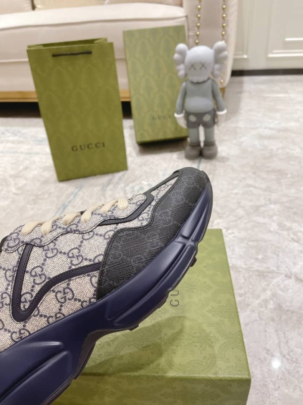Gucci Rython GG Grey Navy