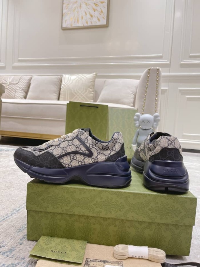 Gucci Rython GG Grey Navy