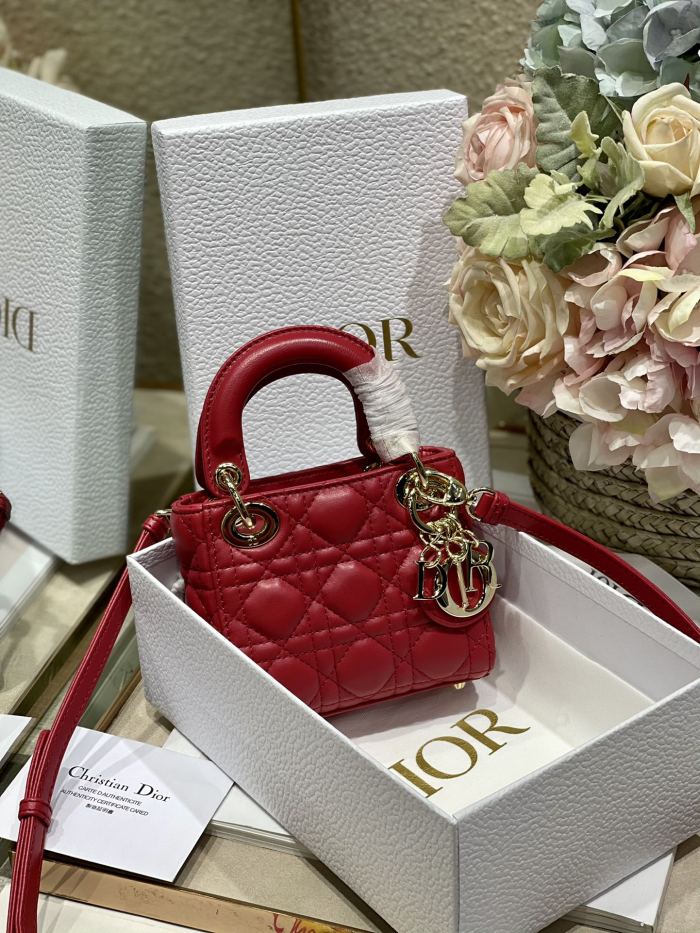 Handbags Dior ʟᴀᴅʏ Mɪᴄʀᴏ Bᴀɢ 6601 size:12*10*5 cm