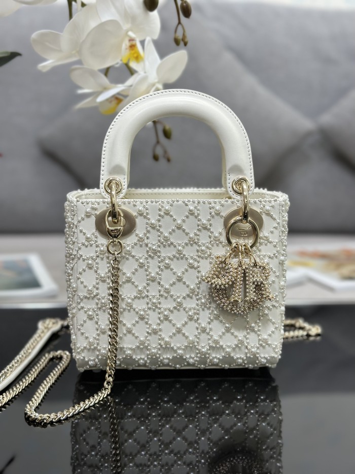 Handbags Lady Dior M0505 size:17-15-7 cm