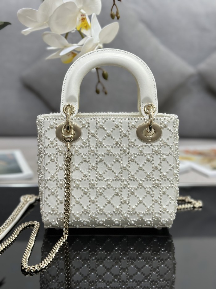 Handbags Lady Dior M0505 size:17-15-7 cm