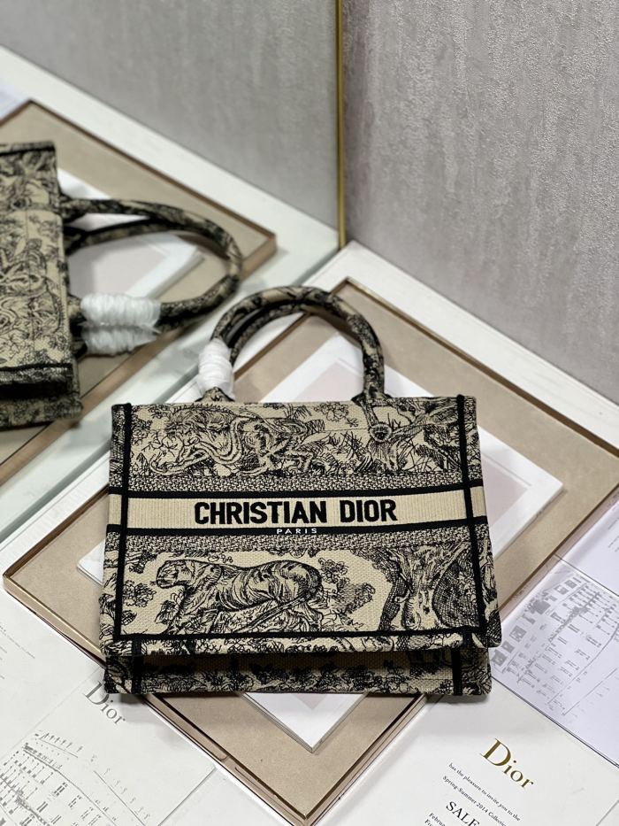 Handbags Dior mini Book Tote 8002 size:26.5*21*14 cm