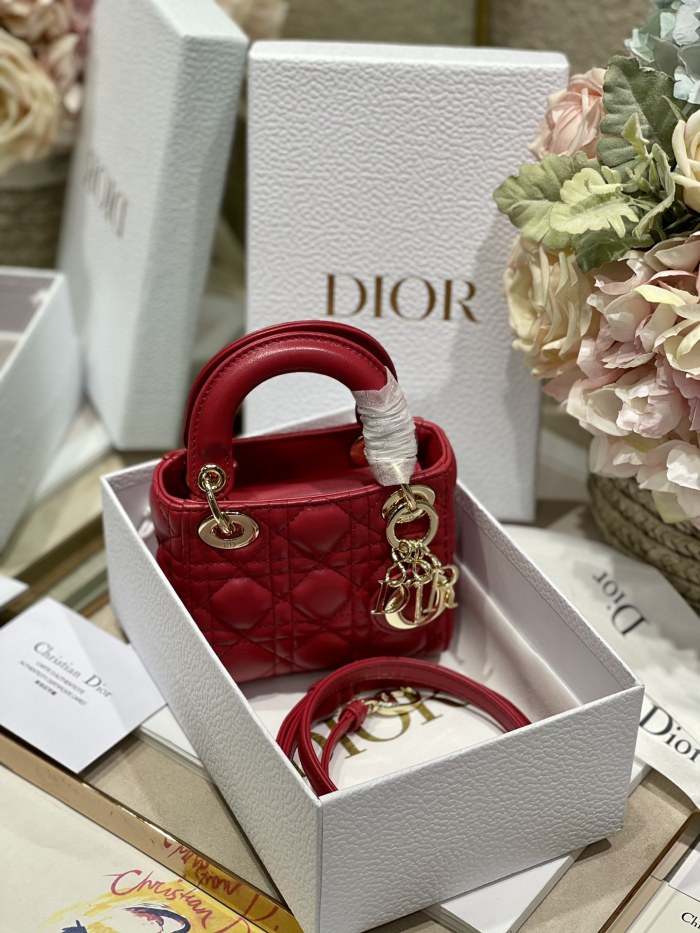 Handbags Dior ʟᴀᴅʏ Mɪᴄʀᴏ Bᴀɢ 6601 size:12*10*5 cm