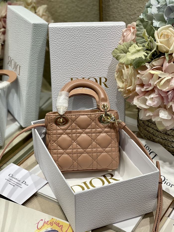 Handbags Dior ʟᴀᴅʏ Mɪᴄʀᴏ Bᴀɢ 6601 size:12*10*5 cm