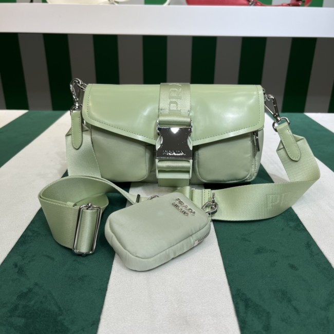 Handbags Prada 1BD295 size:22*7.5*14 cm