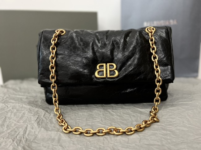 Handbags Balenciaga 𝐌𝐨𝐧𝐚𝐜𝐨 0919 size:27.5*18*9.9 cm