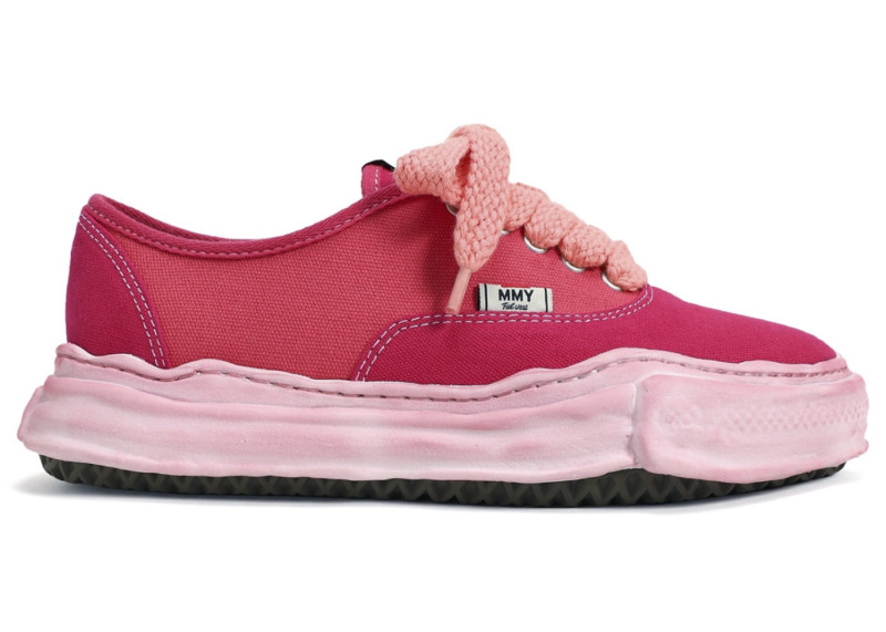 Maison Mihara Yasuhiro Baker OG Sole Over Dyed Canvas Low Pink