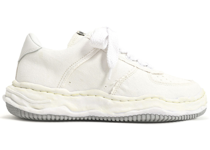 Maison Mihara Yasuhiro Wayne OG Sole Washed Canvas Low White