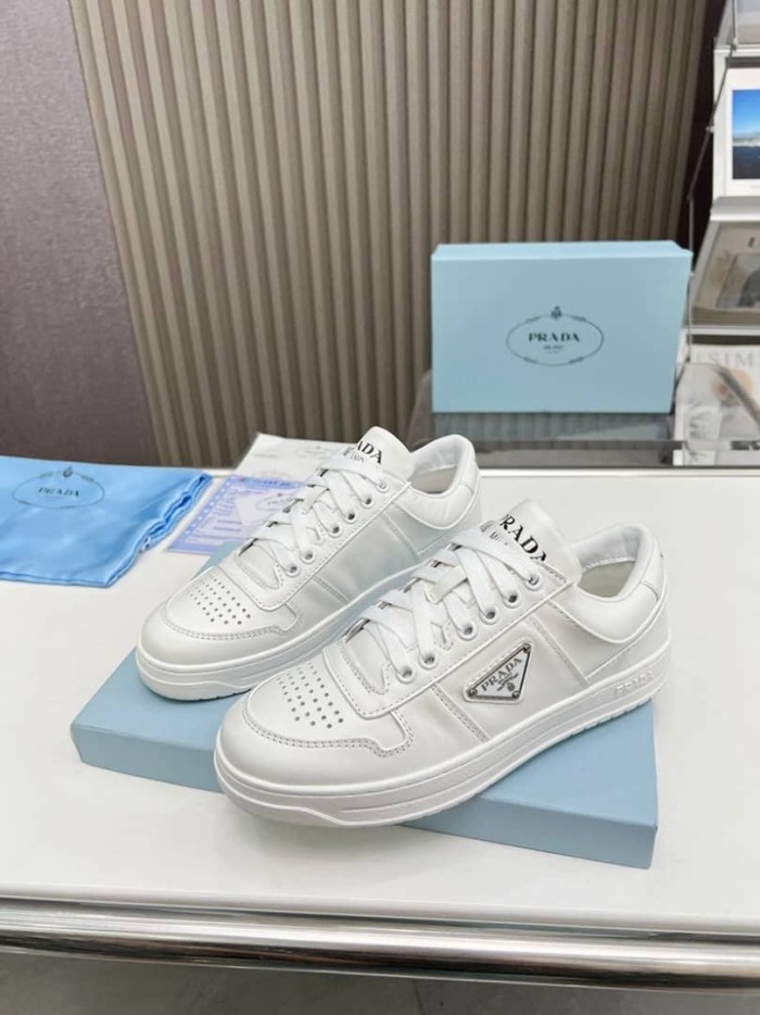 Prada Downtown Low Top Sneakers Leather