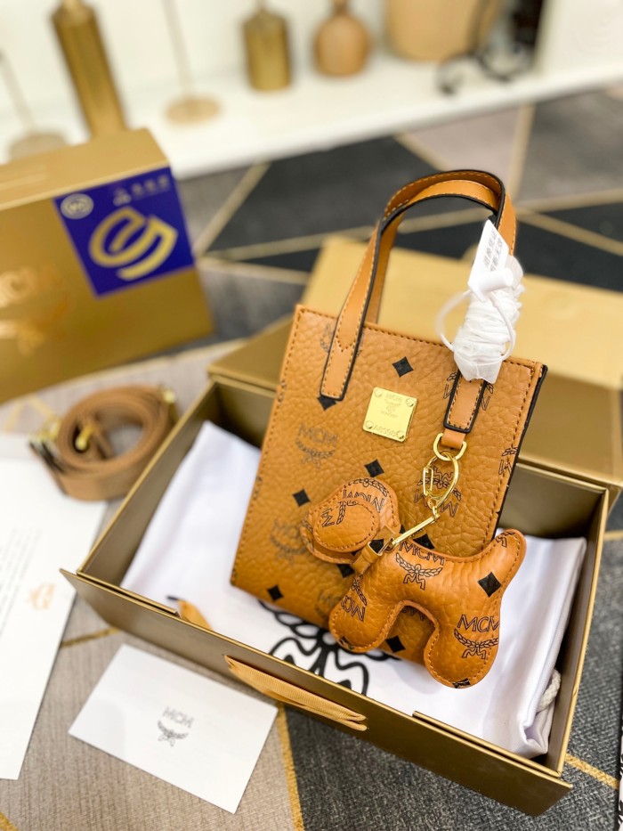 Handbags MCM mom size:17*14 cm