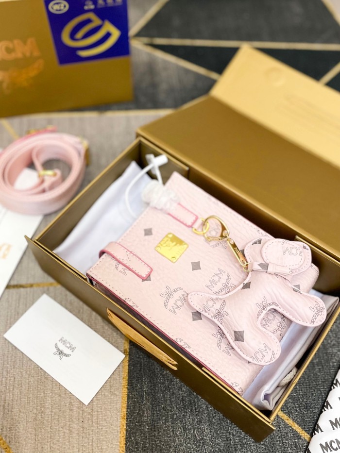 Handbags MCM mom size:17*14 cm