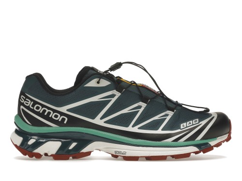 Salomon XT-6 Deep Teal Biking Red