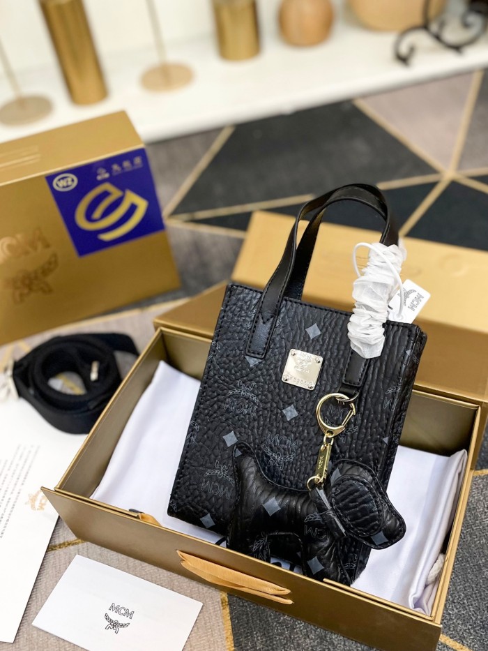 Handbags MCM mom size:17*14 cm