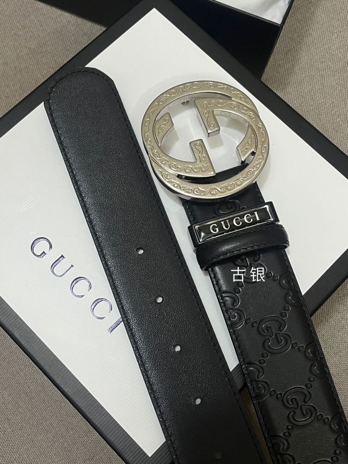 Streetwear Belt Gucci Signature size:3.8 Cm