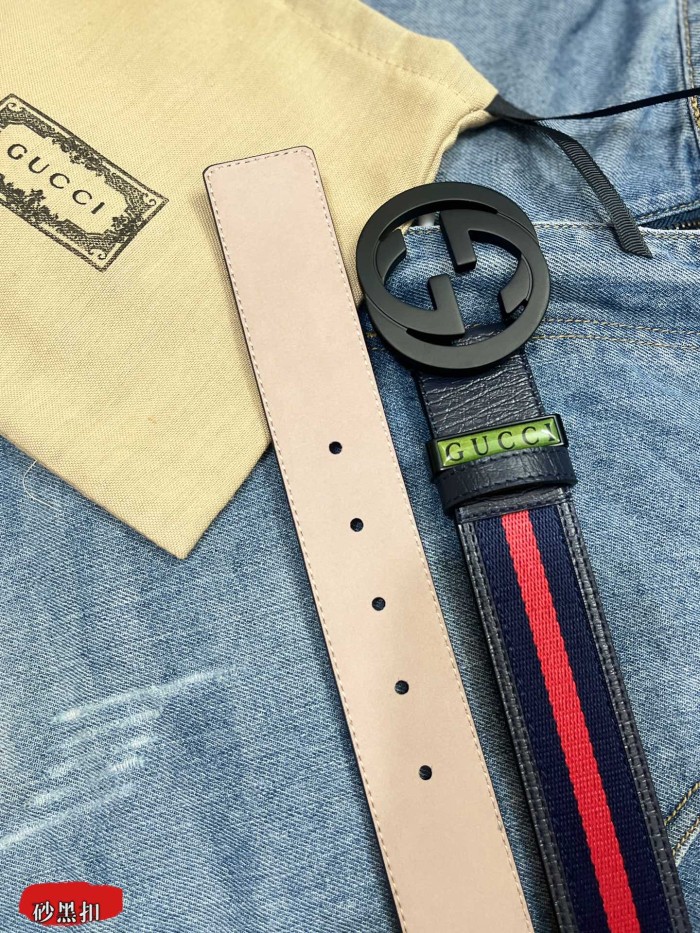 Streetwear Belt Gucci 161046 size:3.5 cm