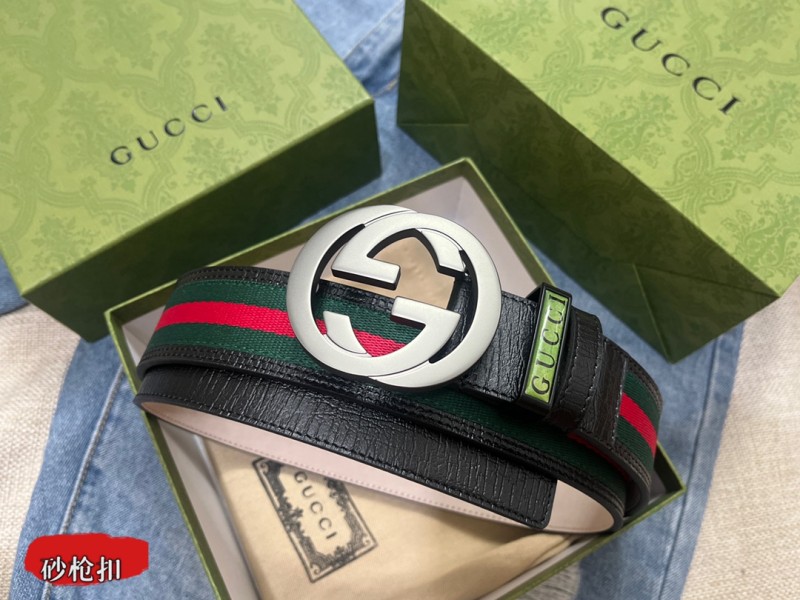 Streetwear Belt Gucci 161045 size:3.5 cm
