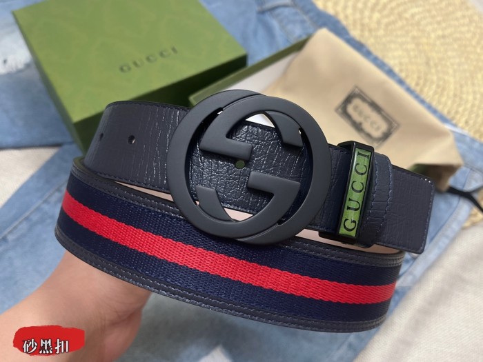 Streetwear Belt Gucci 161046 size:3.5 cm