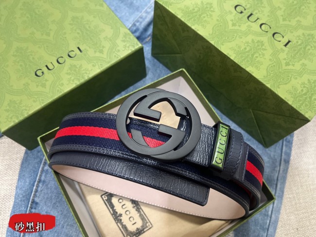 Streetwear Belt Gucci 161046 size:3.5 cm