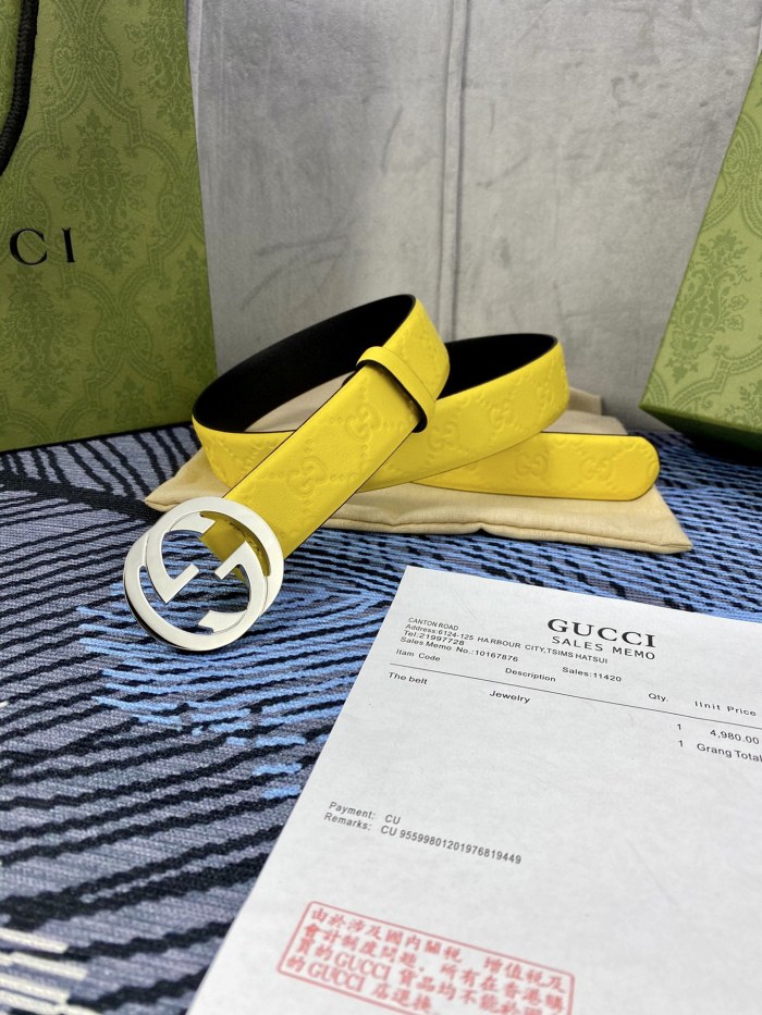 Streetwear Belt Gucci Signature