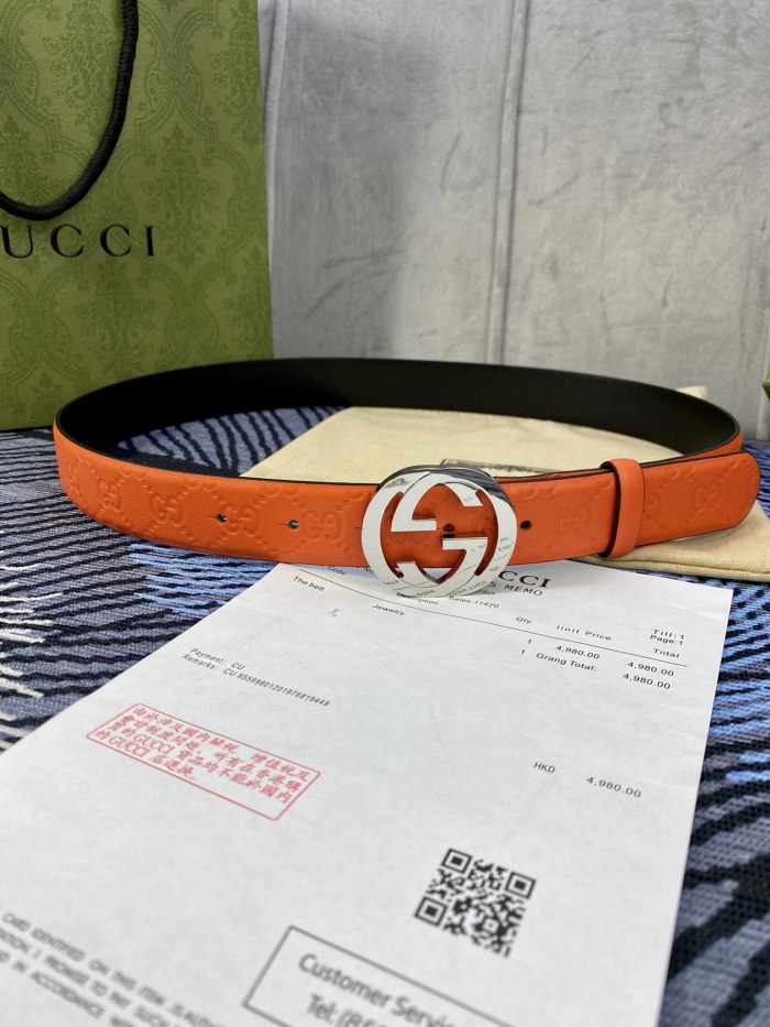 Streetwear Belt Gucci Signature