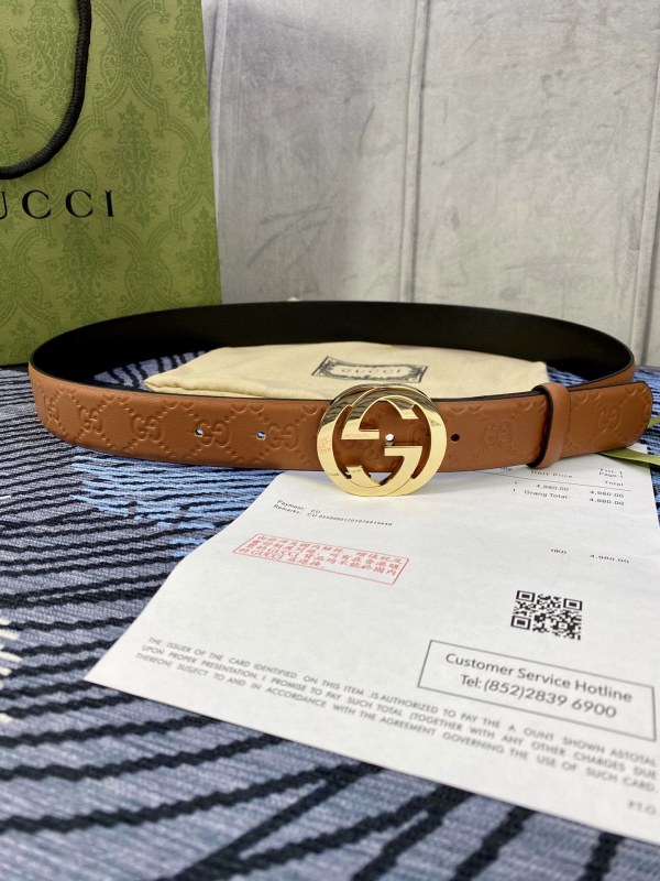 Streetwear Belt Gucci Signature