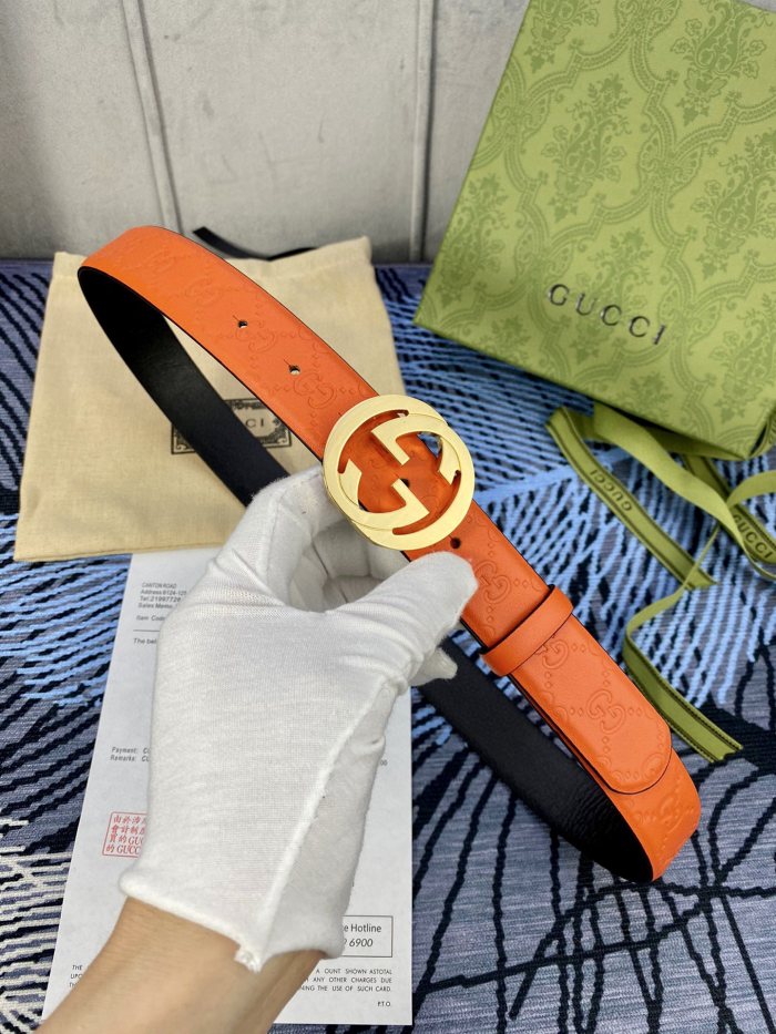 Streetwear Belt Gucci Signature