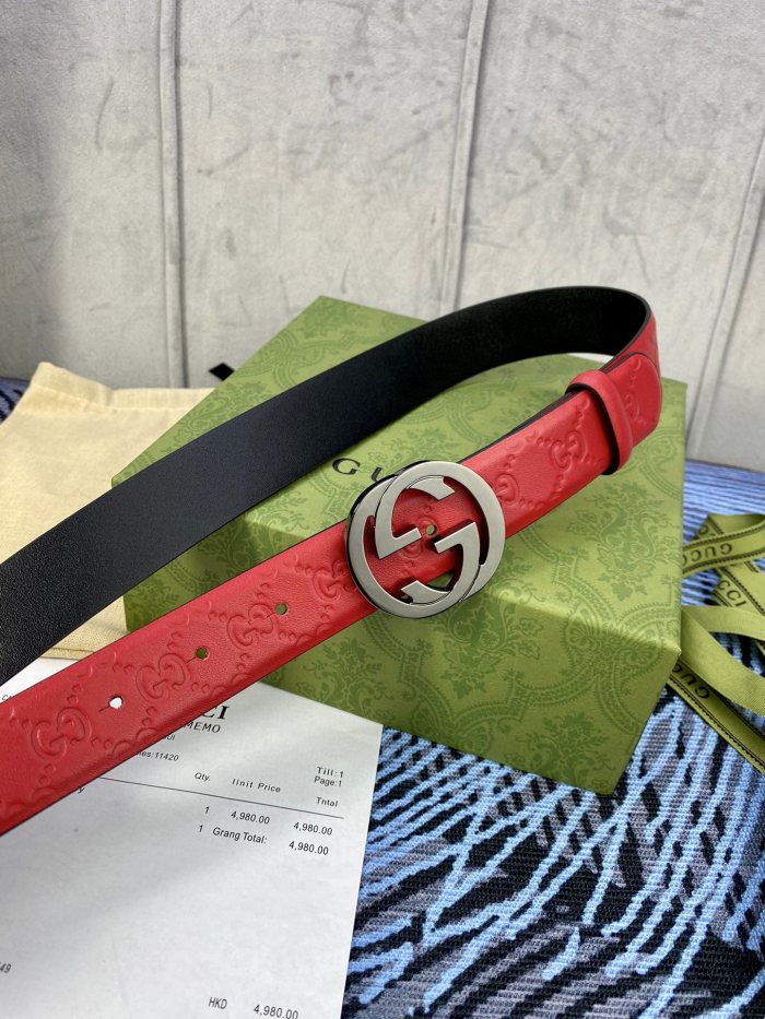 Streetwear Belt Gucci Signature
