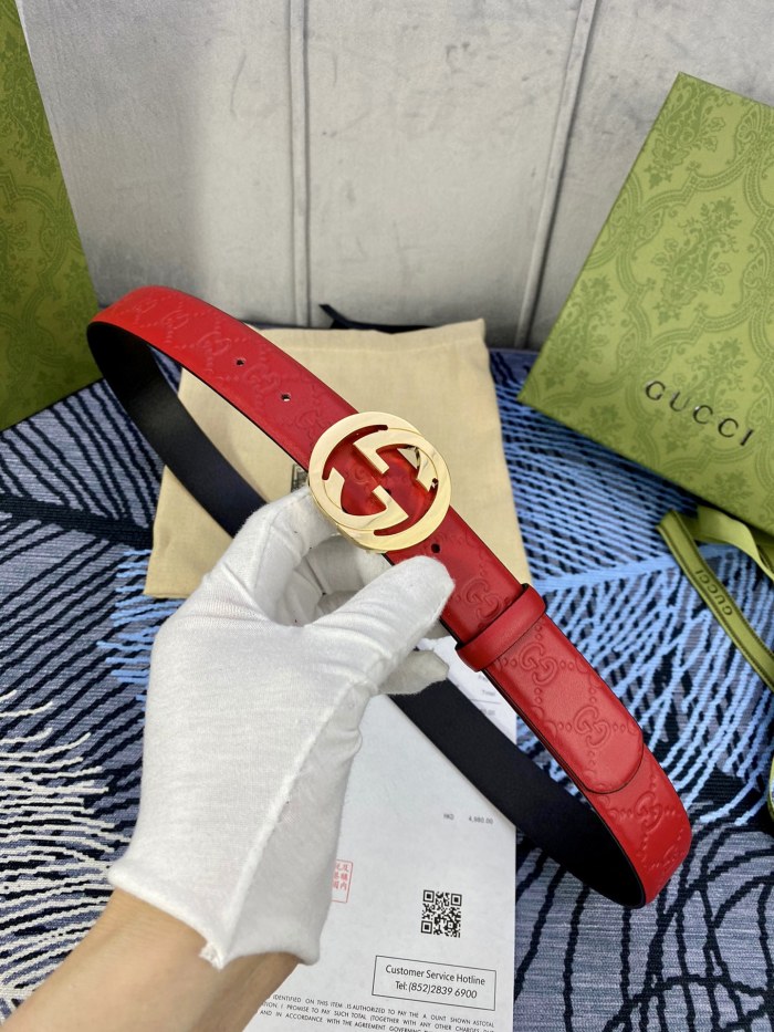 Streetwear Belt Gucci Signature