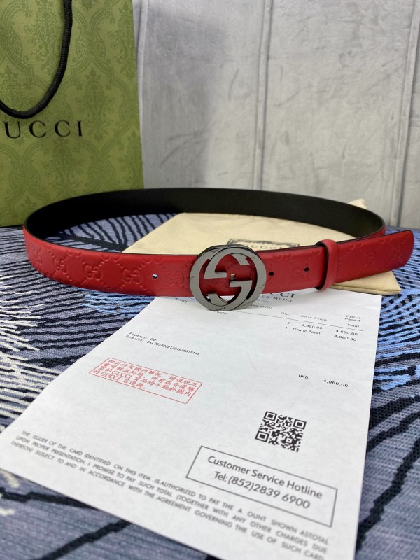 Streetwear Belt Gucci Signature