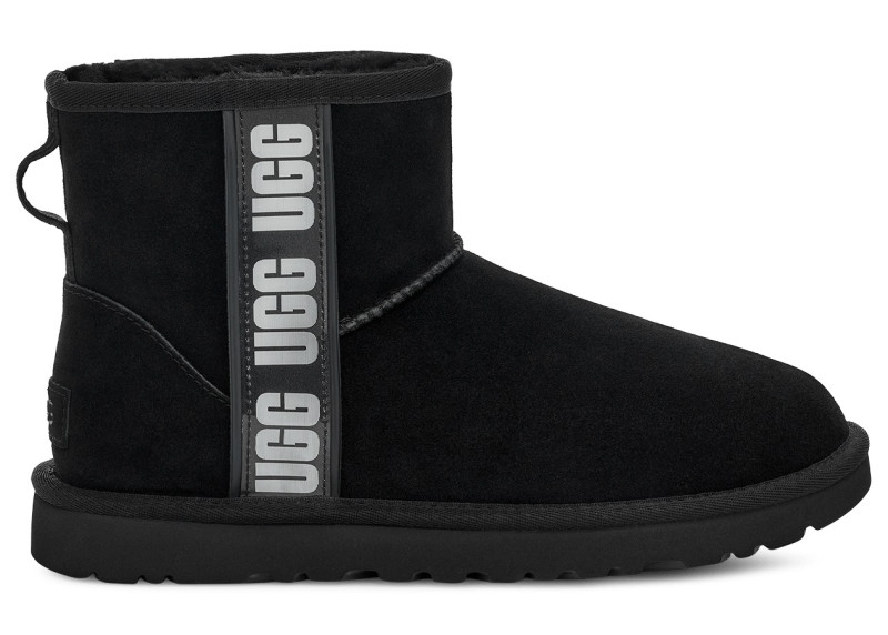 UGG Classic Mini II Boot Side Logo Black (Women's)