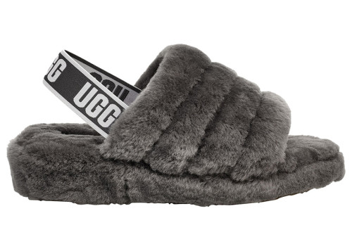UGG Fluff Yeah Slide Charcoal (Women's)