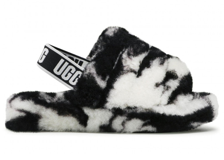 UGG Fluff Yeah Slide Black (Kids)