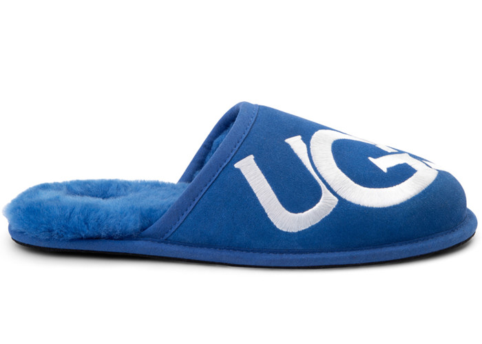UGG Scuff Logo Slipper Classic Blue White