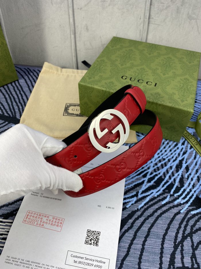 Streetwear Belt Gucci Signature