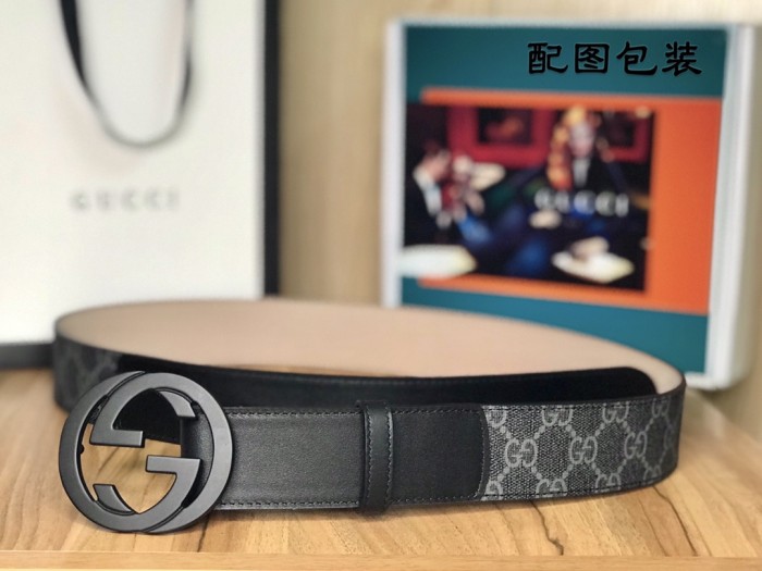Streetwear Belt Gucci 160355 size:3.8 cm