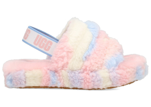 UGG Fluff Yeah Slide Cali Pride Stripes (Kids)