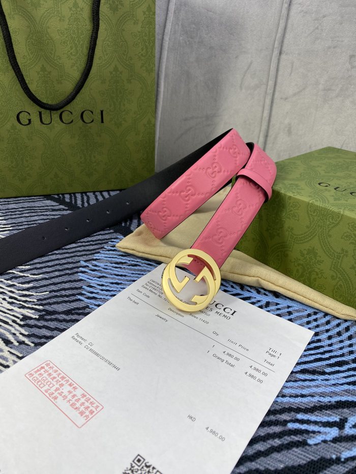 Streetwear Belt Gucci Signature