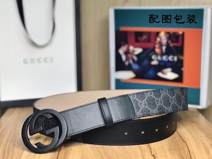 Streetwear Belt Gucci 160355 size:3.8 cm