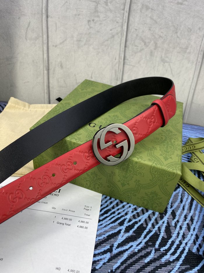 Streetwear Belt Gucci Signature