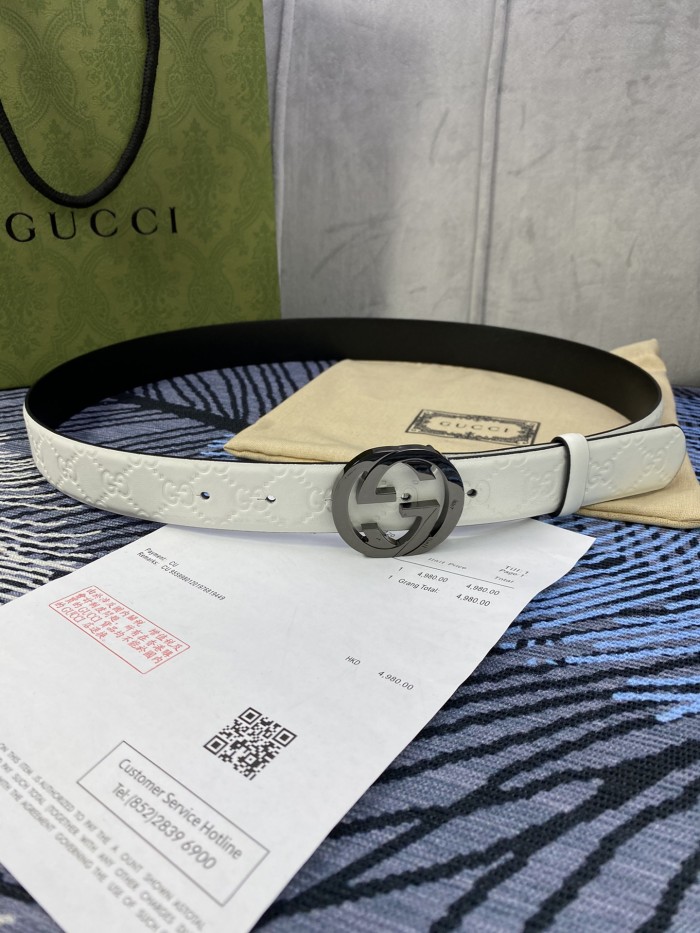 Streetwear Belt Gucci Signature