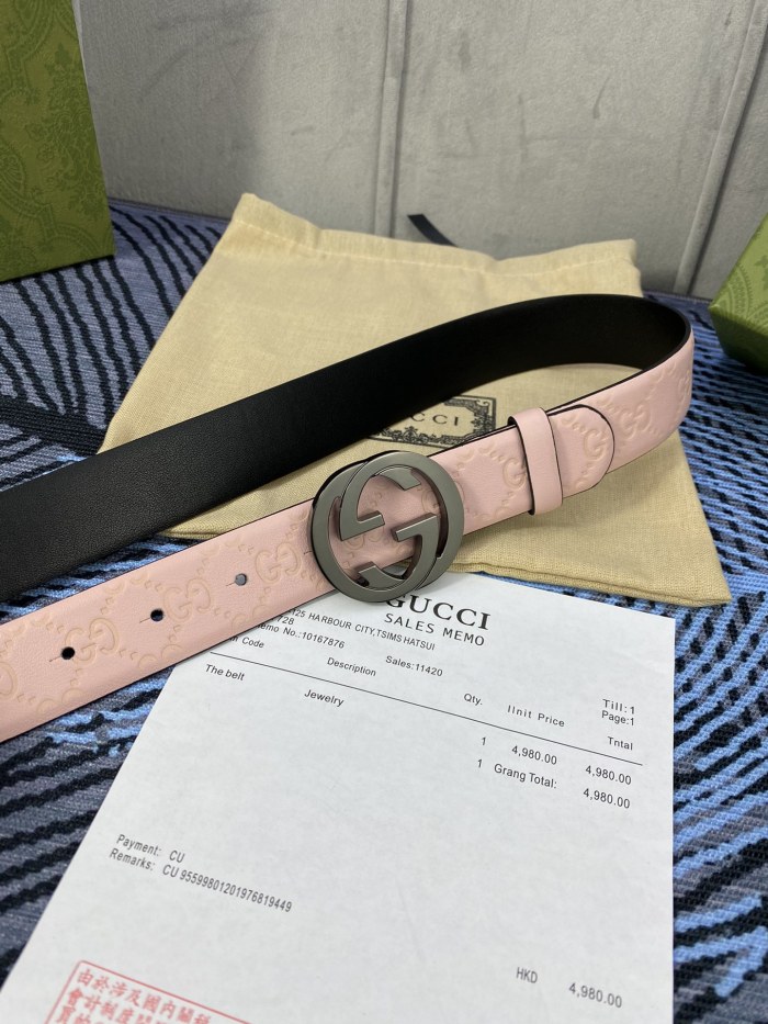 Streetwear Belt Gucci Signature