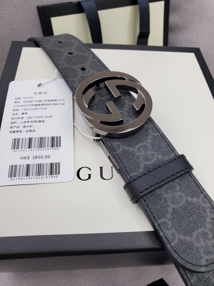 Streetwear Belt Gucci interlocking