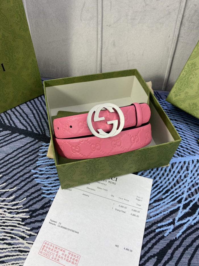 Streetwear Belt Gucci Signature